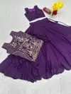 Pc 563 Vichitra Silk Embroidery Work Party Wear Indo Western Suppliers In India